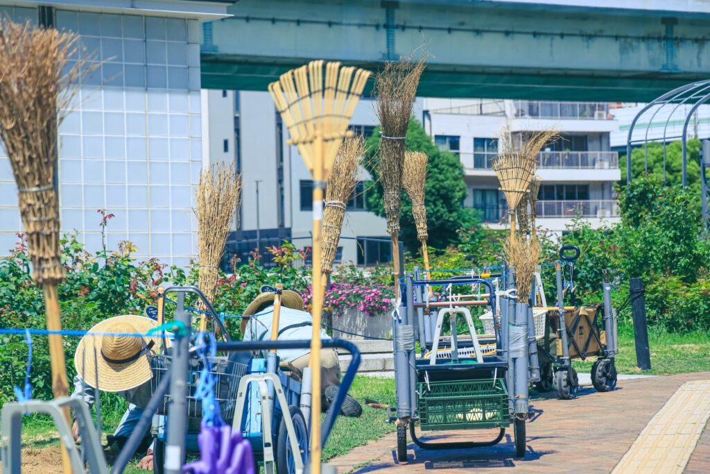 清掃作業中の画像